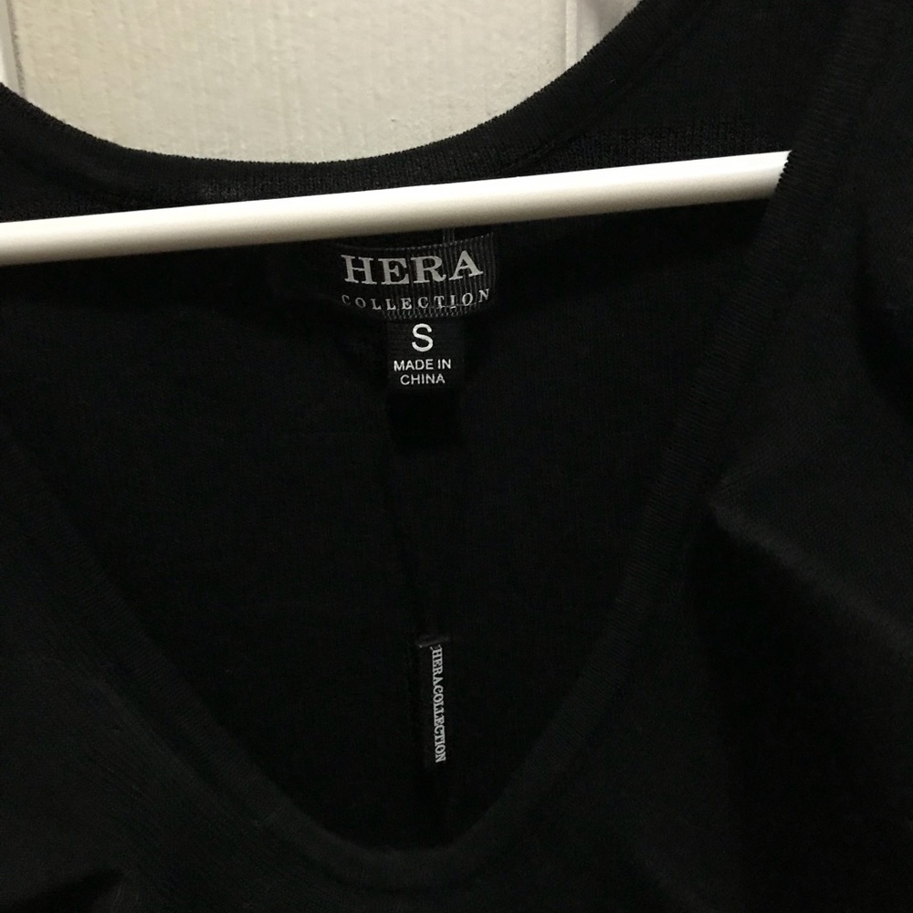 Forever 21 black ruffle trim bodycon dress size S